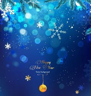 蓝色圣诞节雪花圣诞球背景图片 蓝色圣诞节雪花圣诞球背景图片