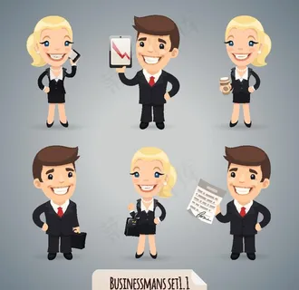 卡通职业人物图片