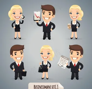 卡通职业人物图片