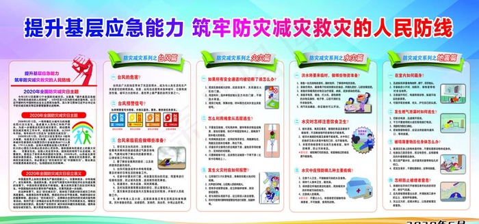 防灾减灾宣传图片(5669X2835(DPI:72))psd模版下载