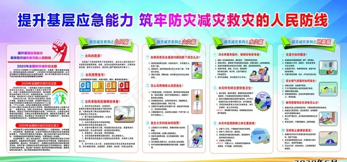防灾减灾宣传图片(5669X2835(DPI:72))psd模版下载