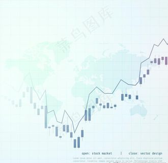 股票K线背景图片