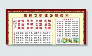 精神文明建设宣传栏图片