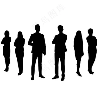 商务人物剪影图片