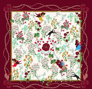 大牌 方巾 丝巾 数码印花 豹图片