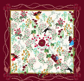 大牌 方巾 丝巾 数码印花 豹图片