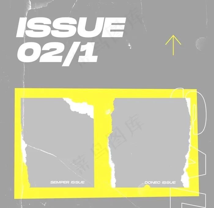 撕纸风格拼接海报设计图片(1080X1080(DPI:300))psd模版下载