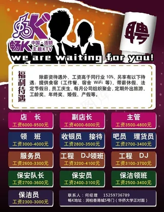 ktv招聘图片