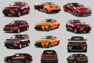 红色版雷克萨斯车图片