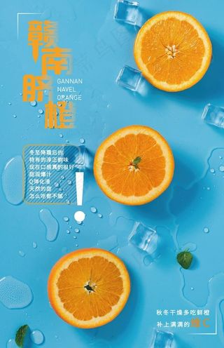 赣南脐橙宣传单 海报图片