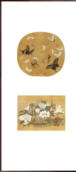 宋李安忠晴春蝶戏图图片