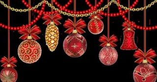 圣诞挂饰元素图片