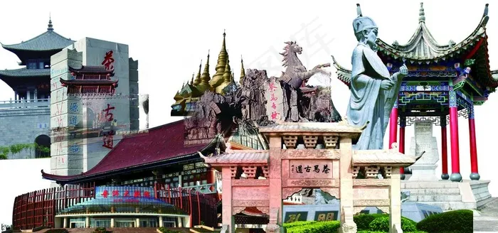 普洱建筑素材图片(3543X1772(DPI:300))psd模版下载