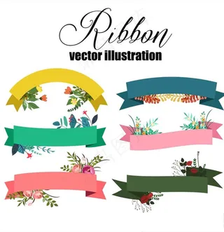 标签丝带彩带标题框图片