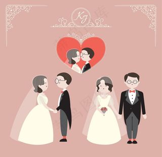 新娘和新郎图片