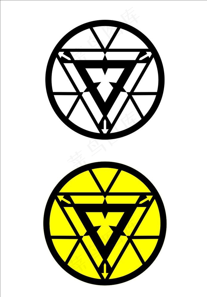 钢铁侠发光LOGO图片