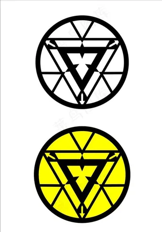 钢铁侠发光LOGO图片