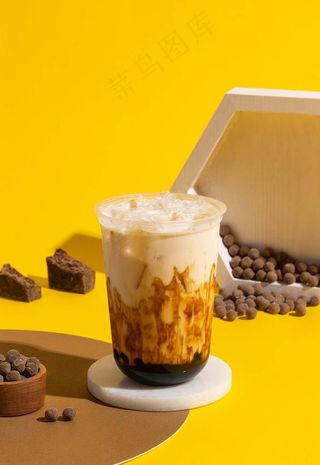 巧克力珍珠奶茶图片