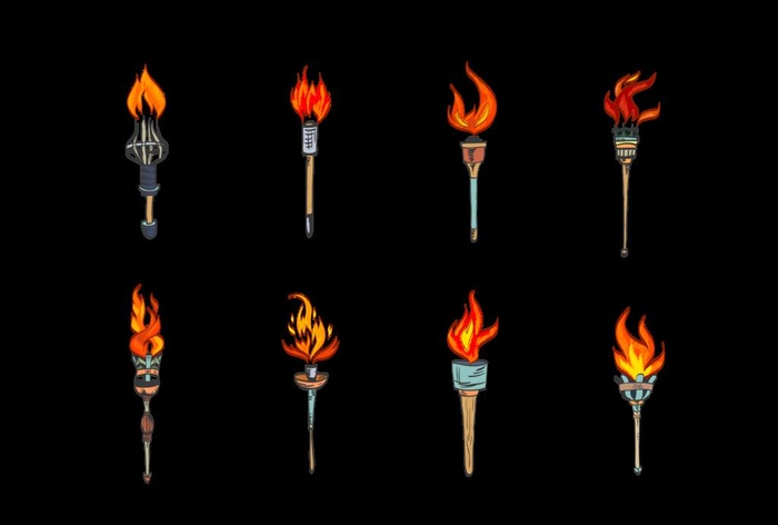 矢量火炬图片
