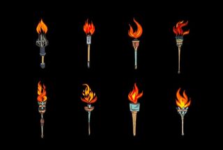 矢量火炬图片