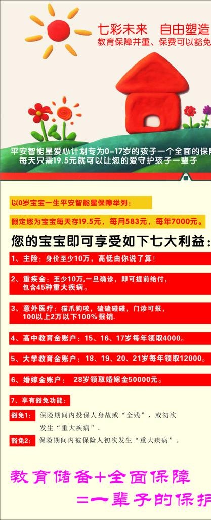 平安 X展架图片cdr矢量模版下载