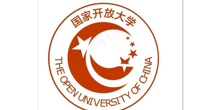 国家开放大学图片cdr矢量模版下载