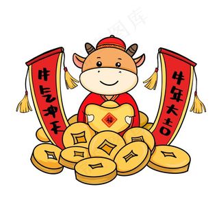 可爱卡通小牛图片