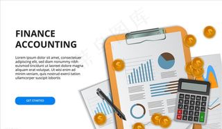 财务会计背景图片