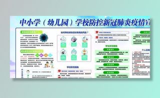学校疫情防控宣传栏图片