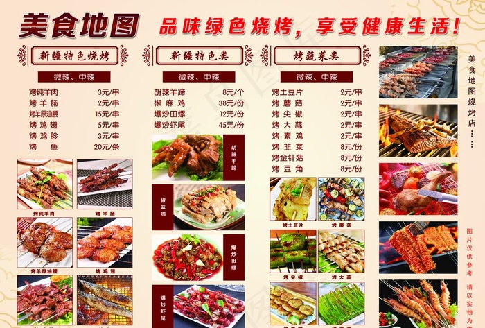 烧烤菜单图片