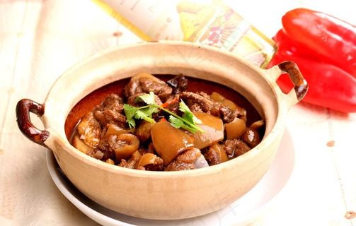 五香狗肉煲图片