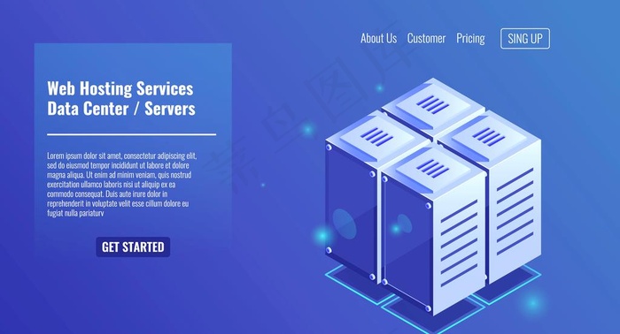 服务器机房等距机架图标网站托管图片eps,ai矢量模版下载