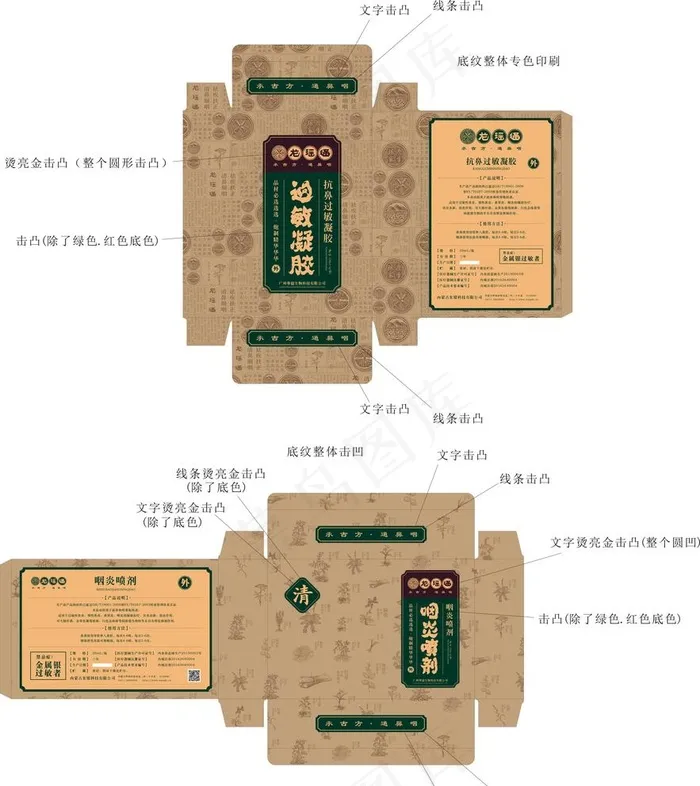 精油包装 养生包装 药油包装图片(210X297)cdr矢量模版下载