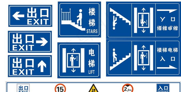 电梯楼梯出入口图片cdr矢量模版下载