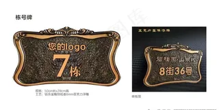 门牌图片