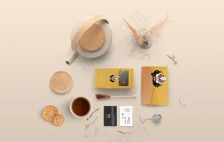 咖啡茶罐样机图片