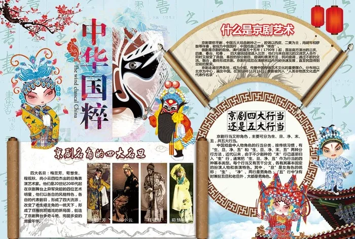 戏曲小报图片(4961X3508(DPI:300))psd模版下载