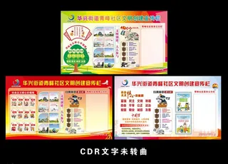 文明创建宣传栏 社区街道展板图片