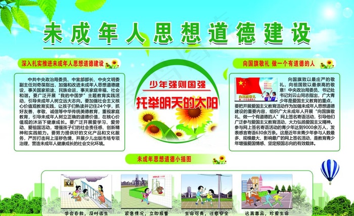 未成年人思想道德展板图片