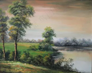 欧式油画风景图片