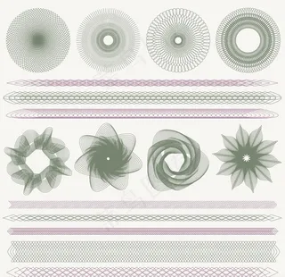 防伪底纹花纹图片