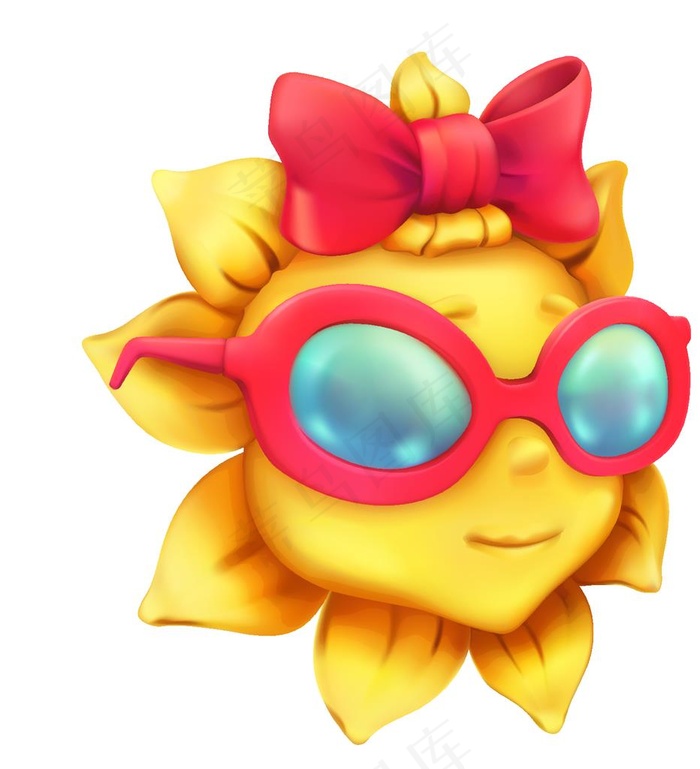 夏日太阳素材图片