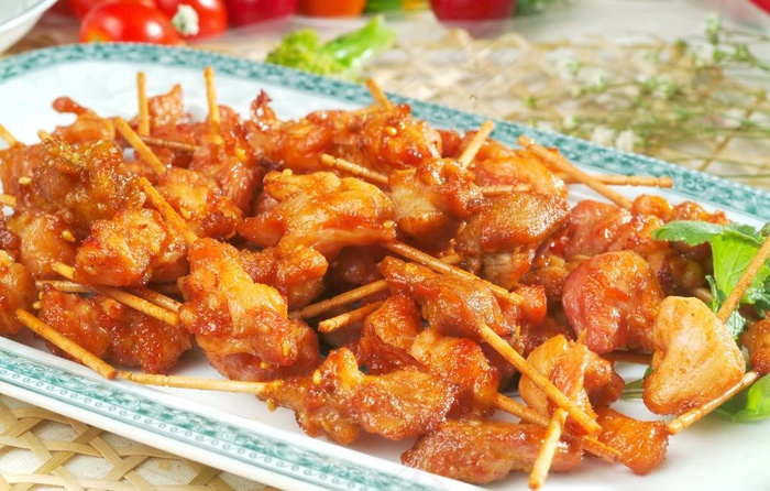 牙签肉图片