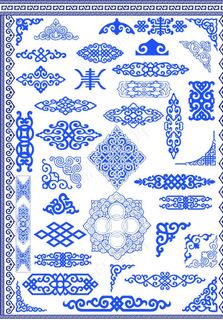 花边 边框 蒙古花边图片
