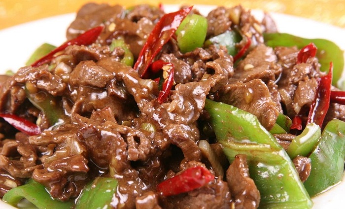 青椒炒牛肉图片
