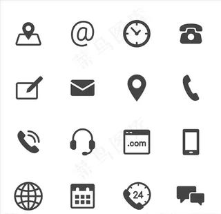 电话图标 名片图标图片