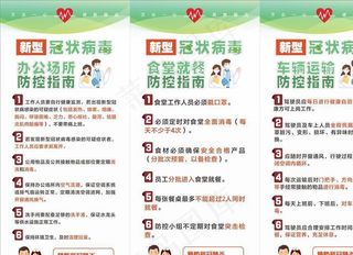 疫情防控指南展架图片