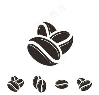 咖啡豆矢量图片