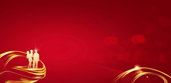 地产红色交房展板图片