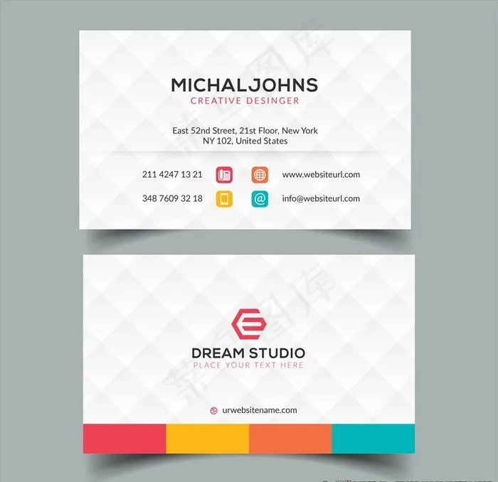 名片模板图片eps,ai矢量模版下载